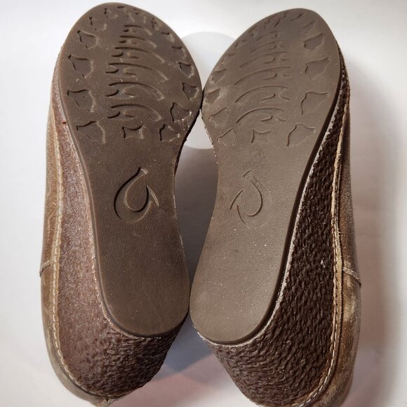 Olukai Humu Distressed Wedge Booties - Picture 9 of 9